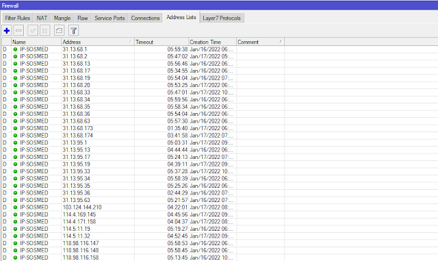 Script Mengganti Dynamic Adress List Menjadi Static Adress List