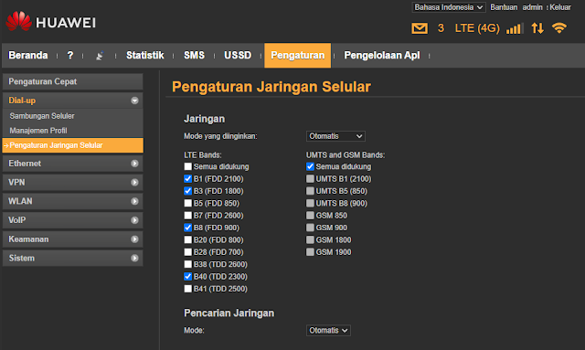 Firmware & Mod Webui B310 Open B1 B3 B8 B40