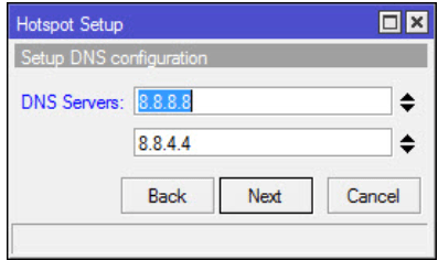 setting dns hotspot