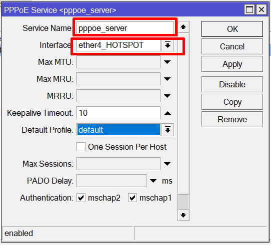 cara setting pppoe server