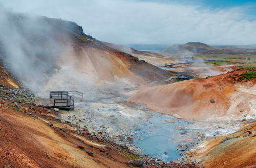 Keindahan Seltun Geothermal Area, Reykjanes